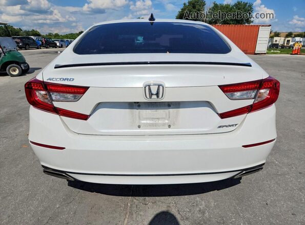 1HGCV1F36MA104693 2021 HONDA ACCORD White უკანა ხედი