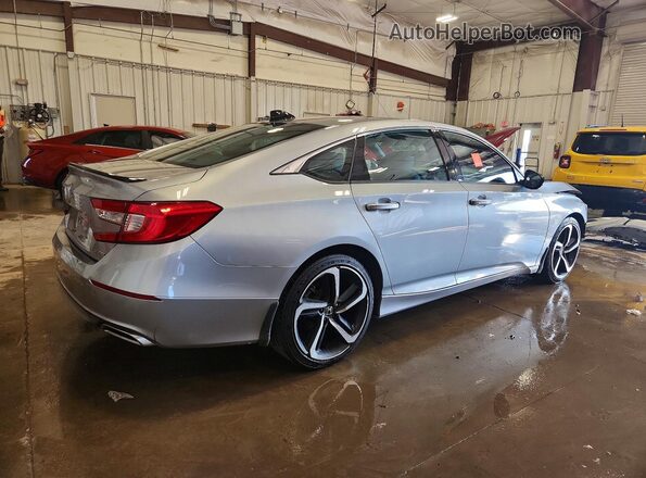 1HGCV1F36MA109134 2021 HONDA ACCORD Silver Задня права чверть