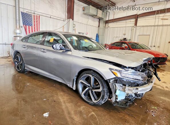 1HGCV1F36MA109134 2021 HONDA ACCORD Silver Передня права чверть