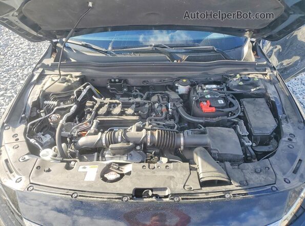 1HGCV1F36MA122787 2021 HONDA ACCORD Black Widok wnętrza z tyłu