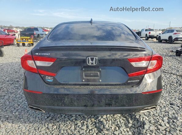 1HGCV1F36MA122787 2021 HONDA ACCORD Black Widok z tyłu