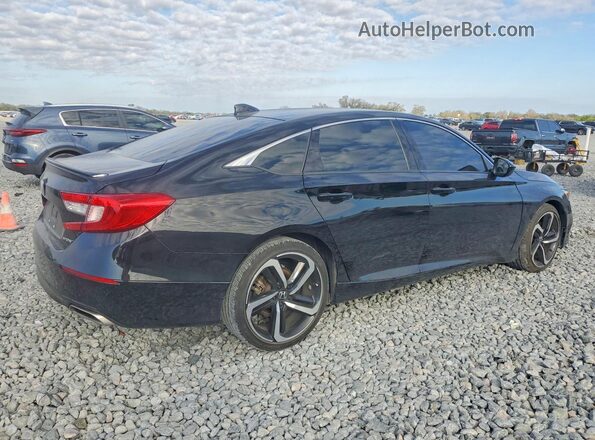1HGCV1F36MA122787 2021 HONDA ACCORD Black Tył prawy