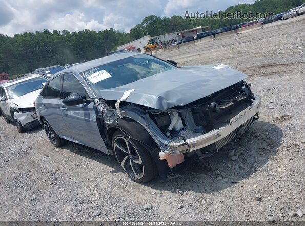 1HGCV1F36NA075293 2022 HONDA ACCORD Light Blue Вид задньої частини салону
