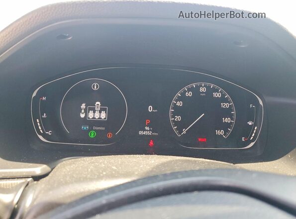 1HGCV1F36NA109071 2022 HONDA ACCORD Gray Widok zestawu wskaźników