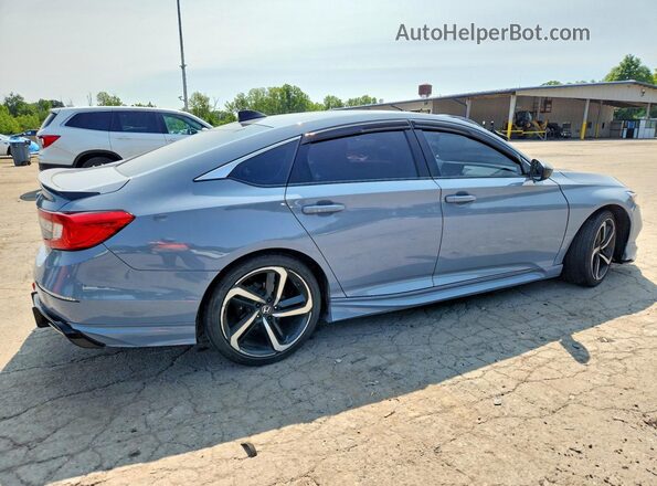 1HGCV1F36NA112777 2022 HONDA ACCORD Blue Trasero derecho