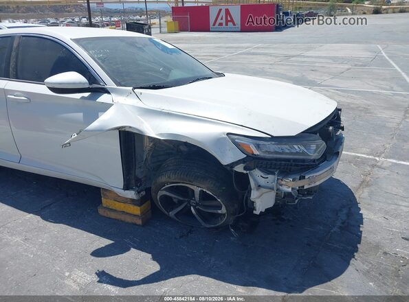 1HGCV1F37JA090623 2018 HONDA ACCORD White Вид спереду