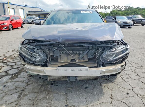 1HGCV1F37JA103077 2018 HONDA ACCORD Gray Դիմացի տեսք