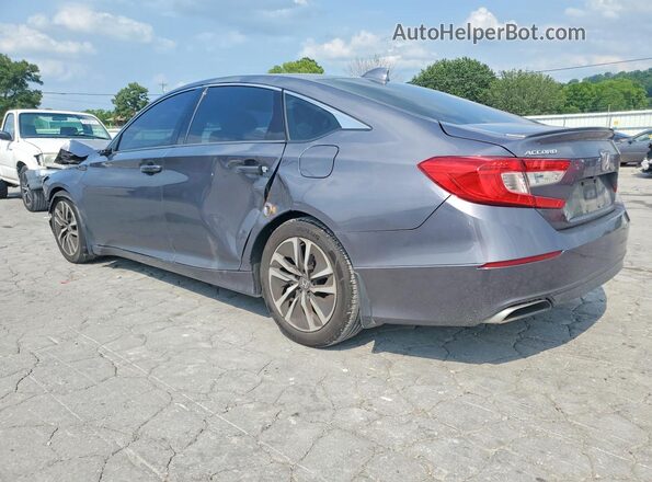 1HGCV1F37JA103077 2018 HONDA ACCORD Gray Հետևի ձախ