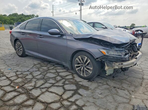 1HGCV1F37JA103077 2018 HONDA ACCORD Gray Առջևի աջ