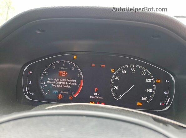 1HGCV1F37JA103340 2018 HONDA ACCORD Black Вид щитка приладів