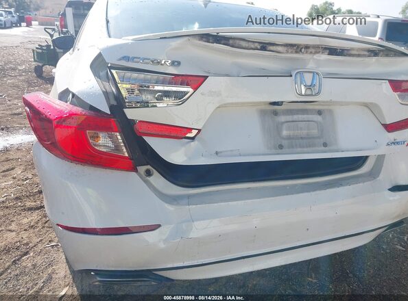 1HGCV1F37JA170570 2018 HONDA ACCORD White ხელსაწყოთა პანელის ხედი