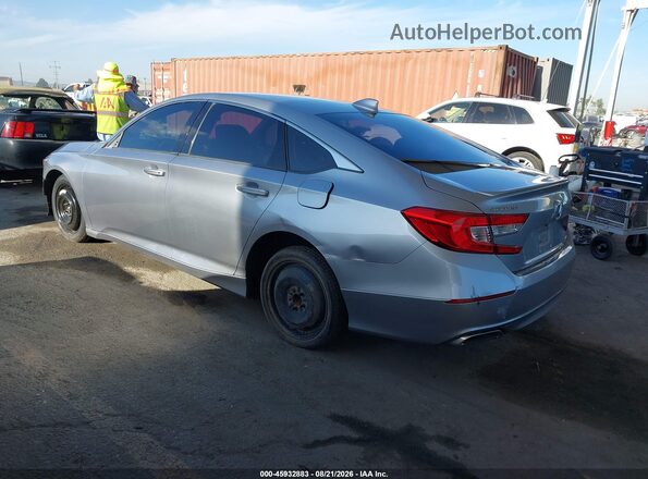 1HGCV1F37JA239919 2018 HONDA ACCORD Silver უკანა მარცხენა