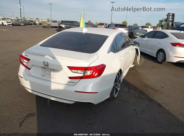 1HGCV1F37JA242416 2018 HONDA ACCORD Белый Задняя правая четверть