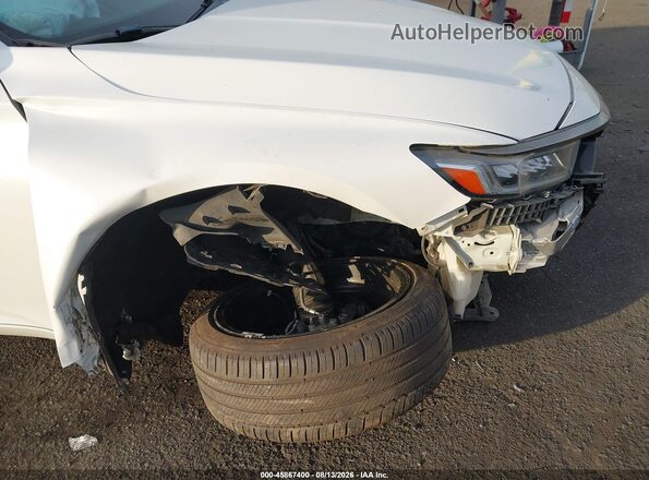 1HGCV1F37JA242416 2018 HONDA ACCORD Белый Вид спереди
