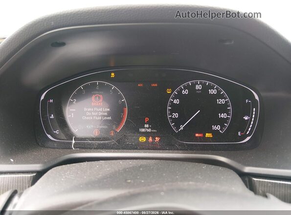 1HGCV1F37JA242416 2018 HONDA ACCORD Белый Вид задних сидений