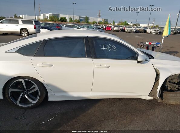 1HGCV1F37JA242416 2018 HONDA ACCORD Белый Панорамный вид салона 360°