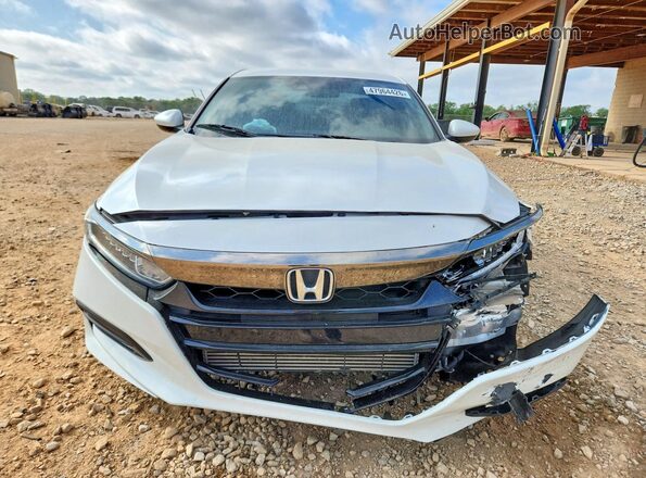 1HGCV1F37JA248569 2018 HONDA ACCORD White წინა ხედი