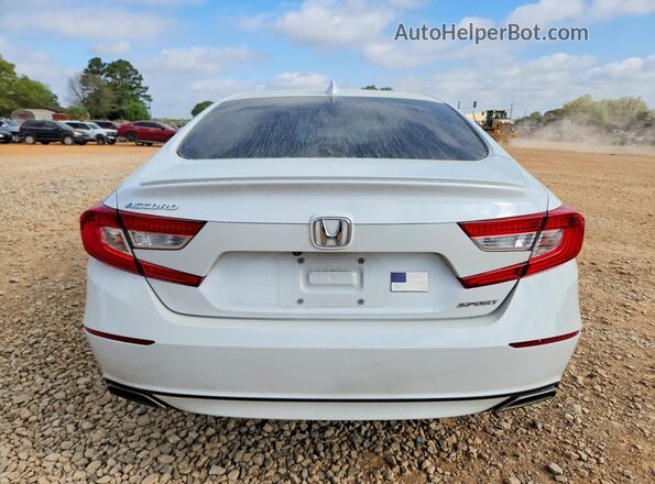 1HGCV1F37JA248569 2018 HONDA ACCORD White უკანა ხედი
