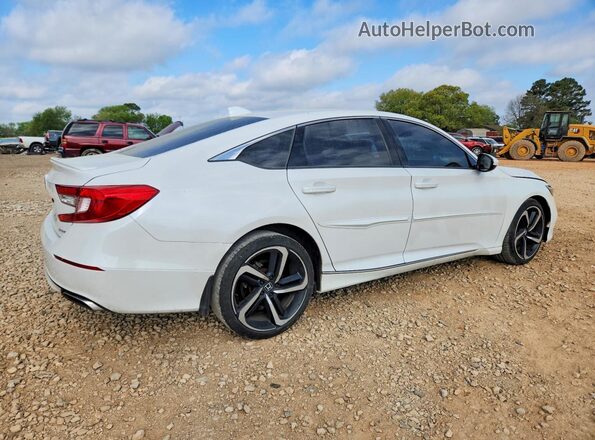 1HGCV1F37JA248569 2018 HONDA ACCORD White უკანა მარჯვენა