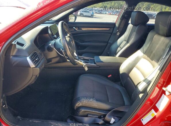1HGCV1F37KA051094 2019 HONDA ACCORD Red წინა სალონის ხედი