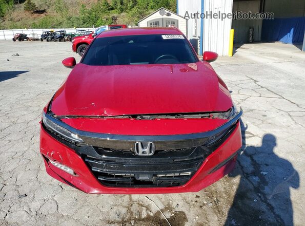 1HGCV1F37KA051094 2019 HONDA ACCORD Red წინა ხედი