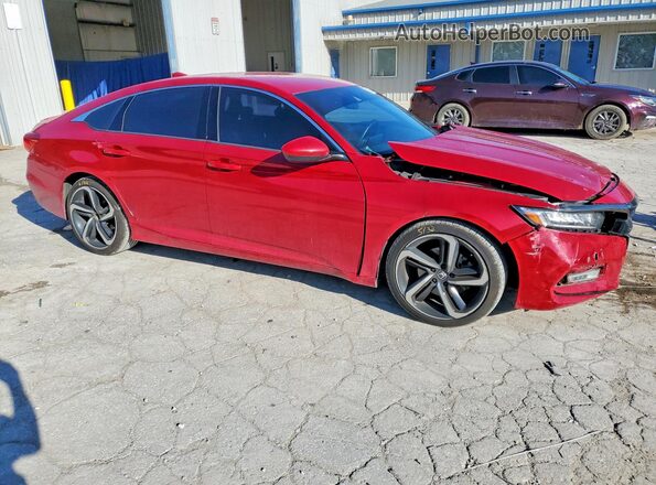 1HGCV1F37KA051094 2019 HONDA ACCORD Red წინა მარჯვენა