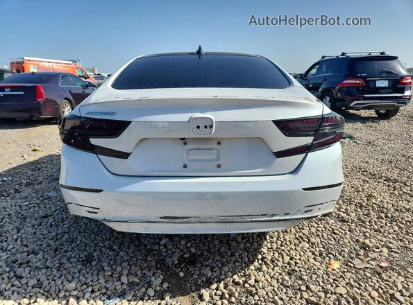 1HGCV1F37KA082202 2019 HONDA ACCORD White Widok z tyłu