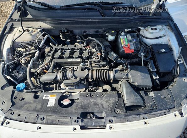 1HGCV1F37KA082202 2019 HONDA ACCORD White Widok wnętrza z tyłu