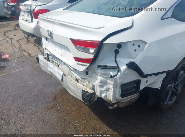 1HGCV1F37KA086525 2019 HONDA ACCORD White Front view