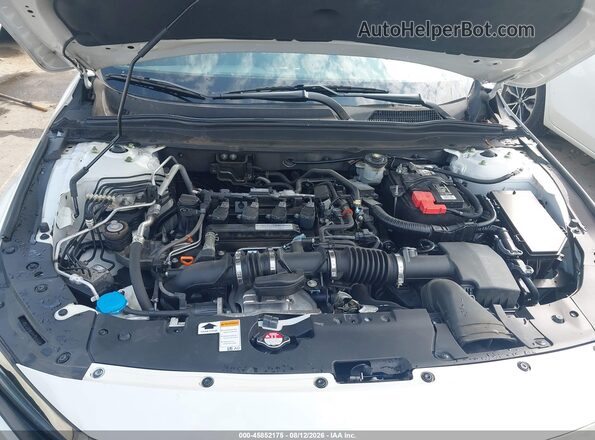 1HGCV1F37KA086525 2019 HONDA ACCORD White Rear view