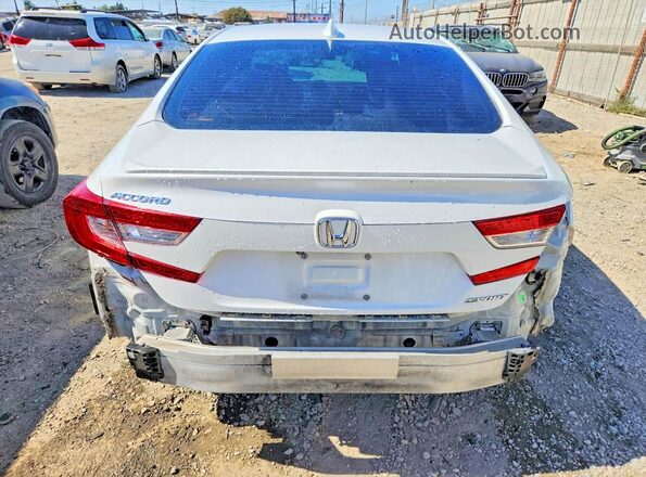 1HGCV1F37KA133519 2019 HONDA ACCORD Белый Вид сзади