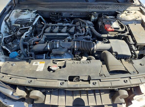 1HGCV1F37KA133519 2019 HONDA ACCORD Белый Вид задней части салона
