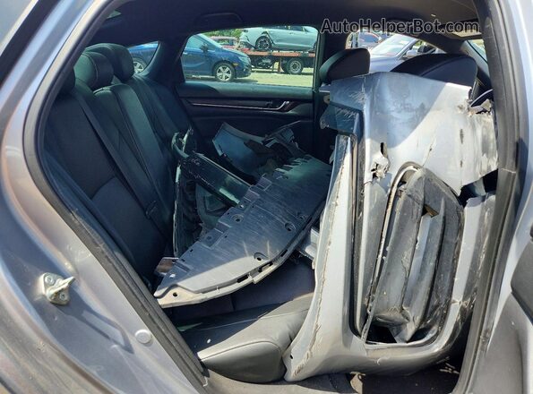 1HGCV1F37KA145489 2019 HONDA ACCORD Silver Widok tylnych siedzeń