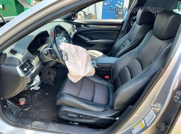 1HGCV1F37KA145489 2019 HONDA ACCORD Silver Widok wnętrza z przodu