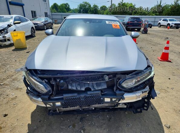 1HGCV1F37KA145489 2019 HONDA ACCORD Silver Widok z przodu