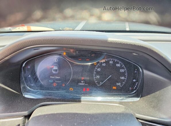 1HGCV1F37KA145489 2019 HONDA ACCORD Silver Widok zestawu wskaźników
