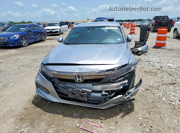 1HGCV1F37KA153284 2019 HONDA ACCORD Silver Front view