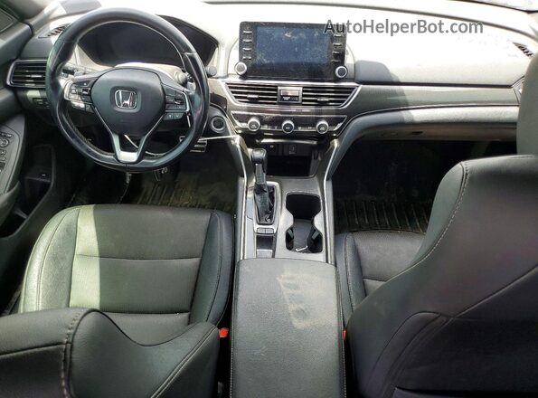 1HGCV1F37KA153284 2019 HONDA ACCORD Silver Dashboard view