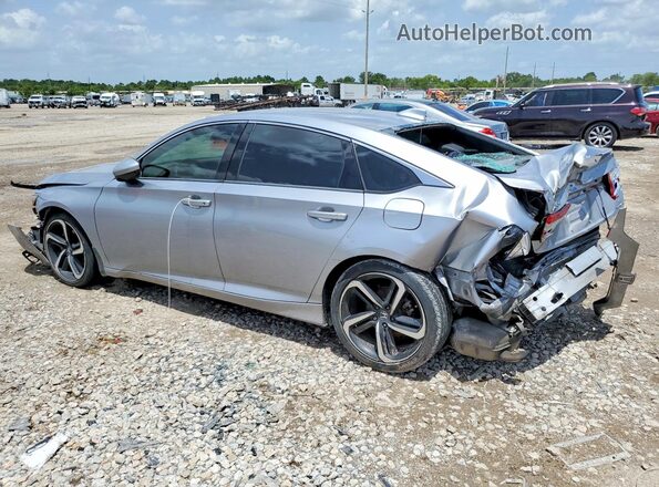 1HGCV1F37KA153284 2019 HONDA ACCORD Silver Rear left