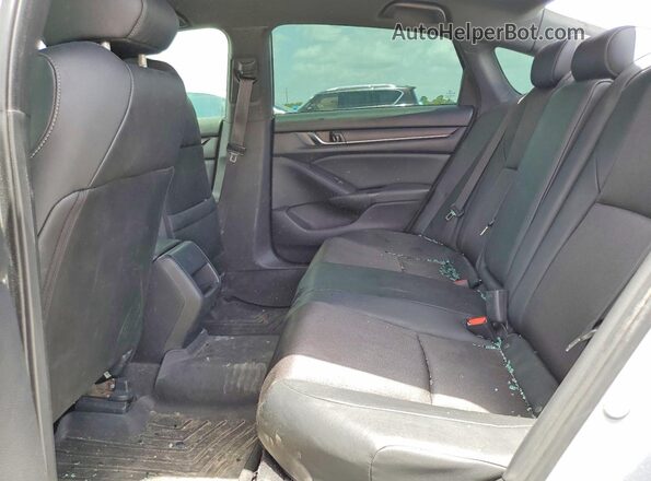 1HGCV1F37KA153284 2019 HONDA ACCORD Silver Rear seats view
