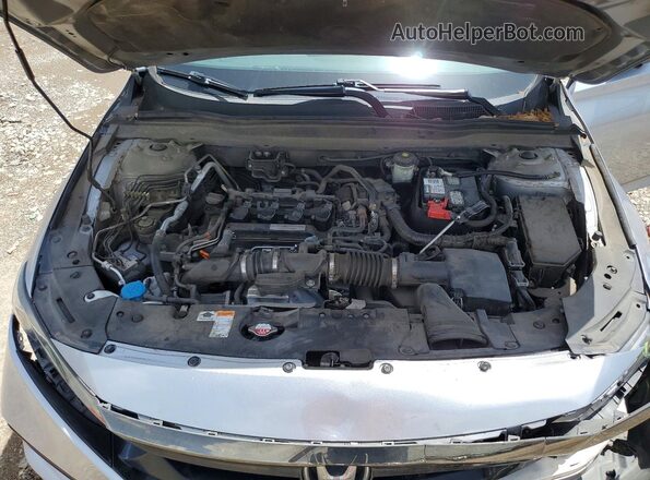 1HGCV1F37KA153284 2019 HONDA ACCORD Silver Rear interior view
