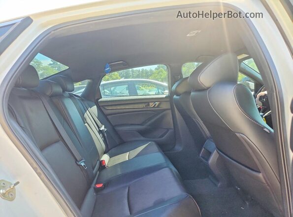 1HGCV1F37LA001829 2020 HONDA ACCORD White Rear seats view