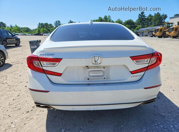 1HGCV1F37LA001829 2020 HONDA ACCORD White Rear view