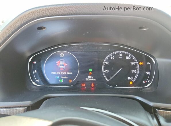 1HGCV1F37LA039190 2020 HONDA ACCORD Серебряный Вид щитка приборов