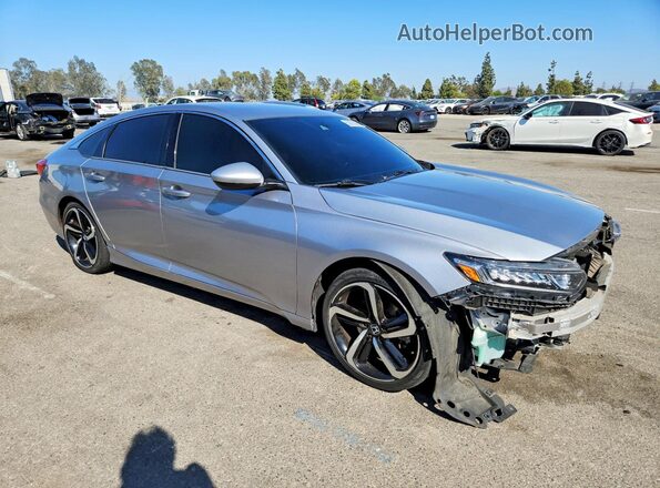 1HGCV1F37LA039190 2020 HONDA ACCORD Серебряный Передняя правая четверть