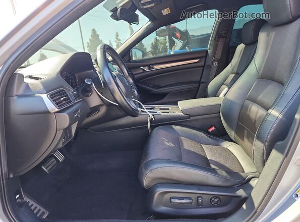 1HGCV1F37LA039190 2020 HONDA ACCORD Серебряный Вид салона спереди