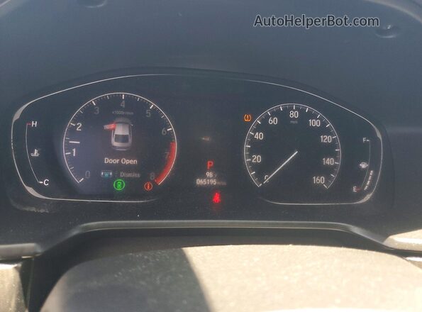 1HGCV1F37LA040971 2020 HONDA ACCORD Gray Instrument cluster view