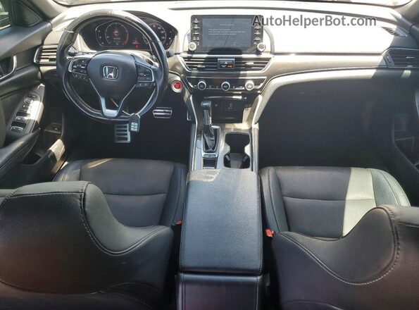 1HGCV1F37LA040971 2020 HONDA ACCORD Gray Dashboard view