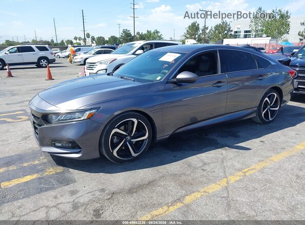 1HGCV1F37LA062999 2020 HONDA ACCORD Gray Vista tres cuartos delantera izquierda