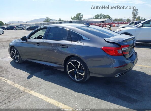 1HGCV1F37LA062999 2020 HONDA ACCORD Gray Trasero izquierdo